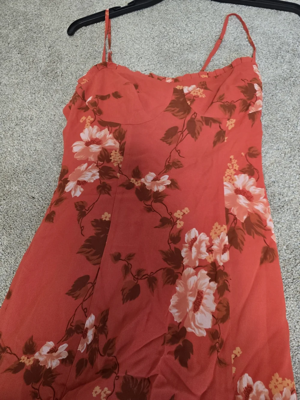 NWT Reformation Aiko Floral Pleated Hem Bustier Slipdress Size 6 - Picture 5 of 11